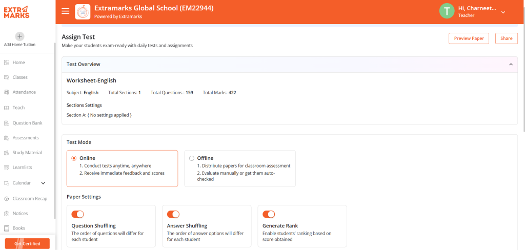 Personalised Learning